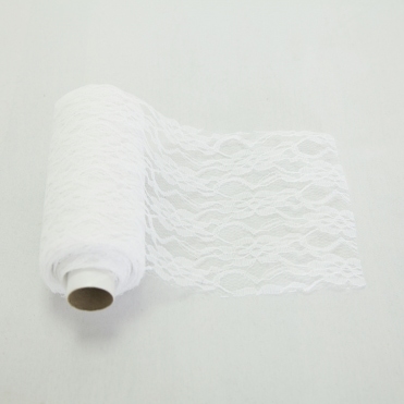 Lace Netting On A Roll White 15cmx10m