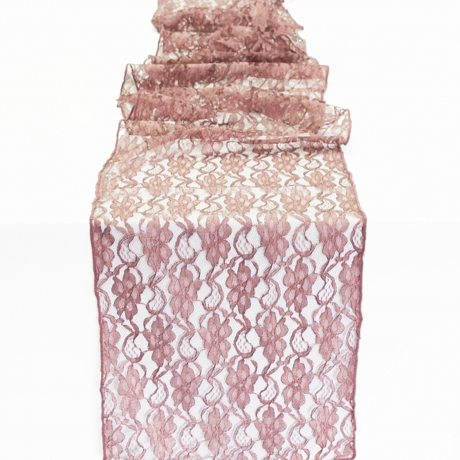 Lace Table Runner Burlwood