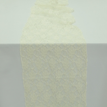 Lace Table Runner Ivory