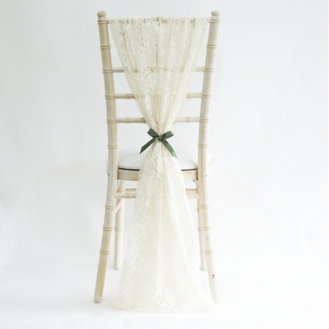 Lace Vertical Drops Ivory