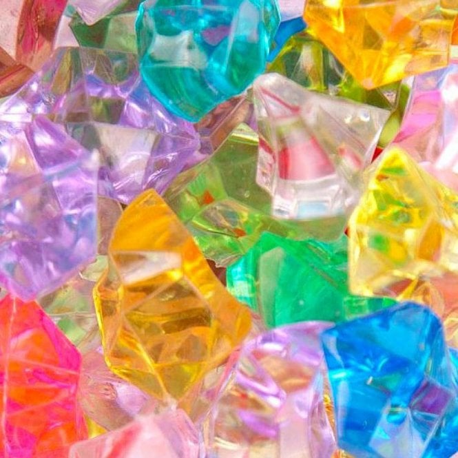 Large Acrylic Coloured Stones - Multicoloured