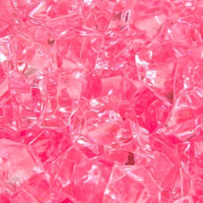 Large Acrylic Coloured Stones - Pink