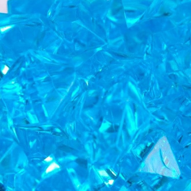 Large Acrylic Coloured Stones - Turquoise