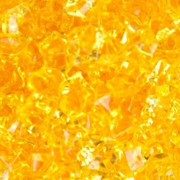 Large Acrylic Coloured Stones - Yellow/Orange