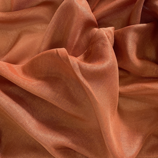 Linen Fabric Per Meter Terracotta