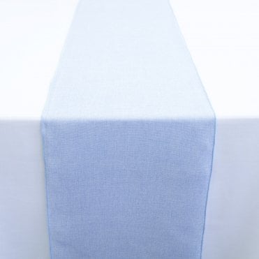Linen Runner Pale Blue