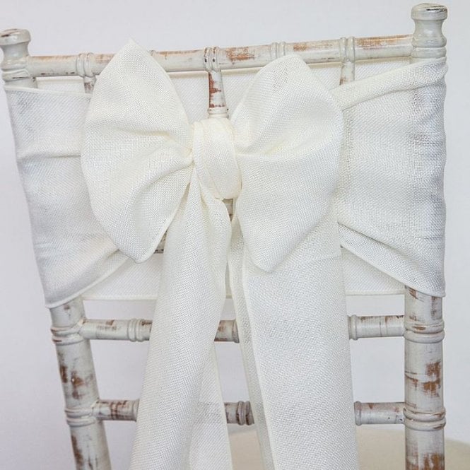 Linen Sash Ivory
