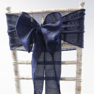 Linen Sash Navy