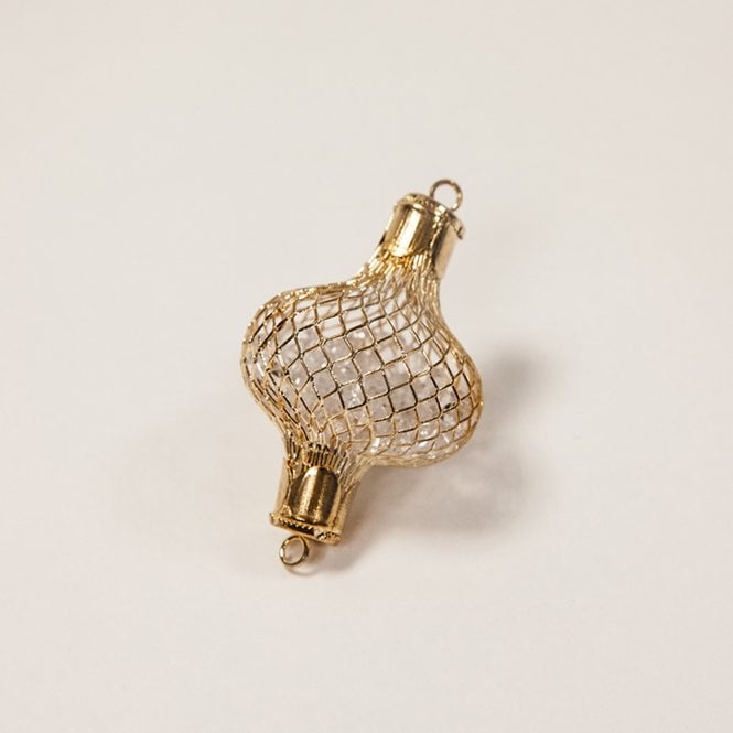 Luxor Range Gold Crystal Cage Drop