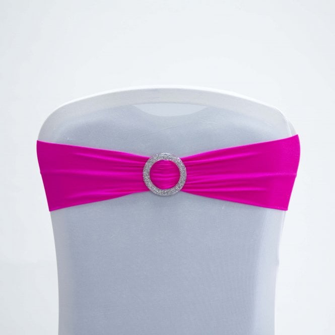 Lycra Band with Buckle Light Hot Pink