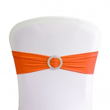 Lycra Band With Buckle Orange