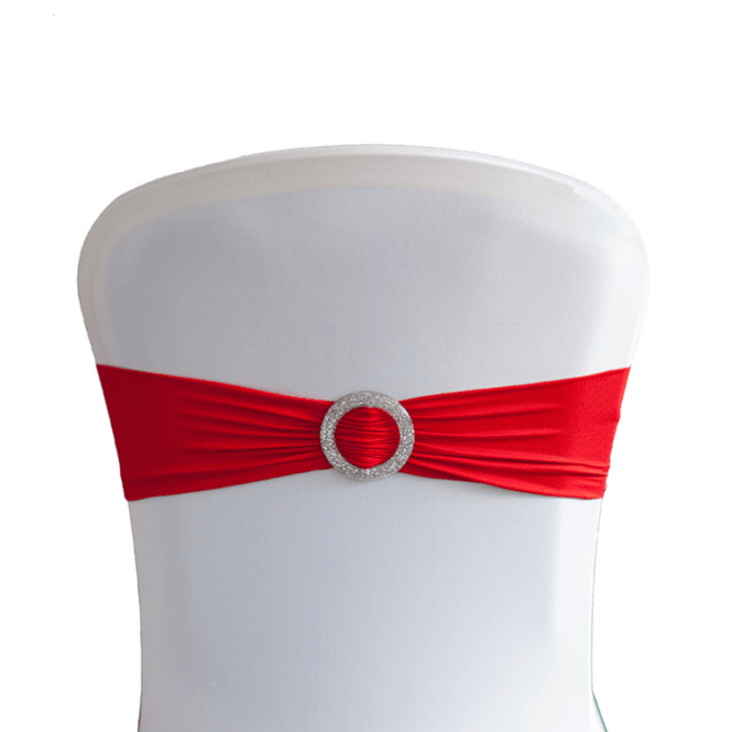 Lycra Band With Buckle Red