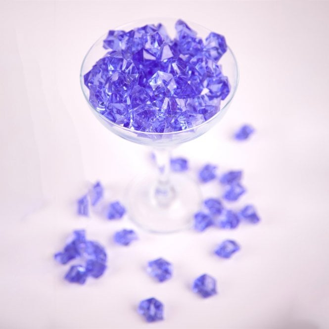 Medium Acrylic Coloured Stones - Dark Purple