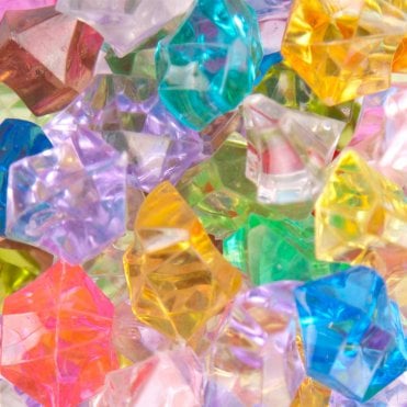 Medium Acrylic Coloured Stones - Multi Colour