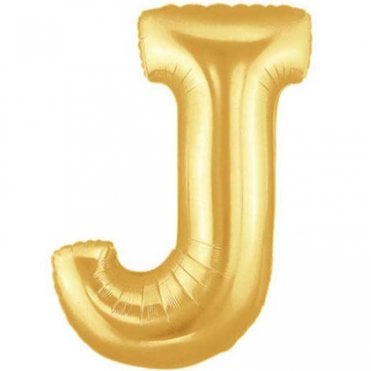 Megaloon Gold Letter J