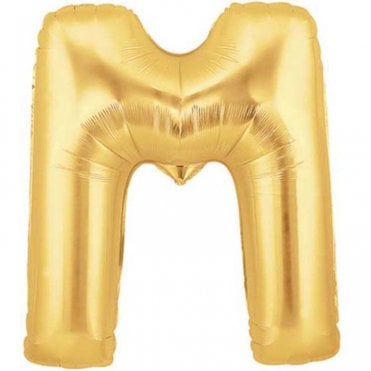 Megaloon Gold Letter M