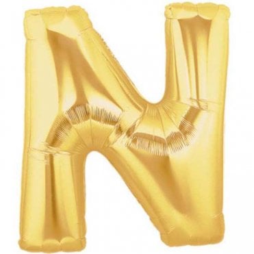Megaloon Gold Letter N