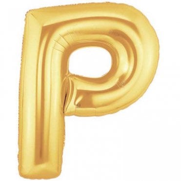 Megaloon Gold Letter P