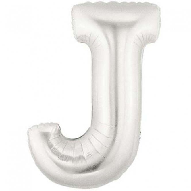 Megaloon Silver Letter J