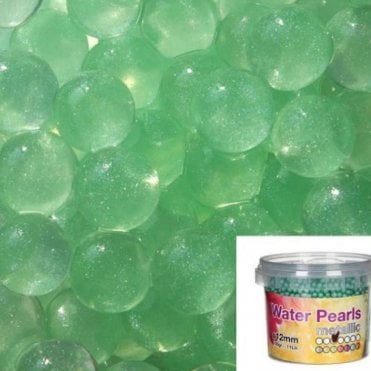 Metallic Water Pearls Green