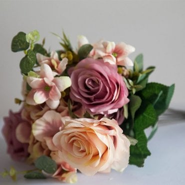 No.1 Vintage Bouquet Rose Flower Blush Pink