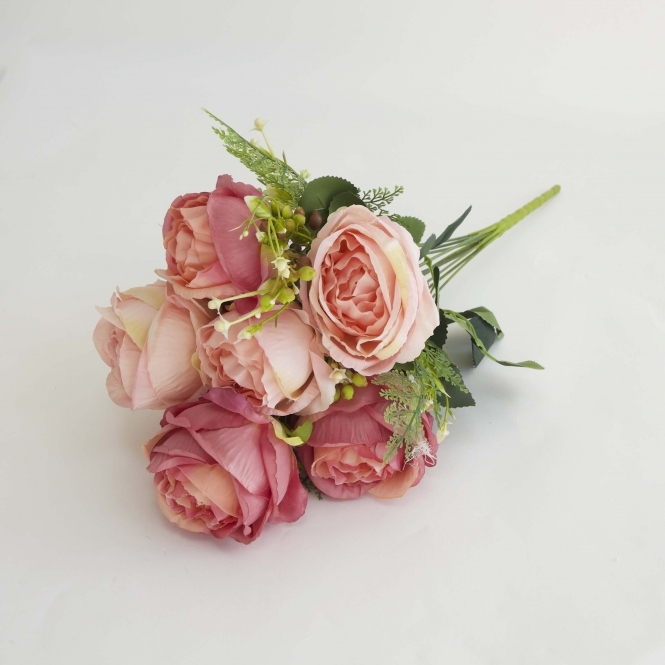 No.2 Vintage Bouquet Euro Peony Cerise