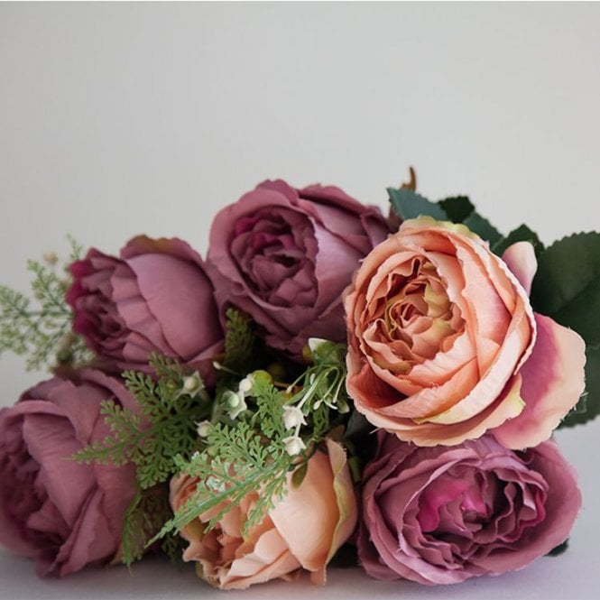 No.2 Vintage Bouquet Euro Peony Mauve/Blush