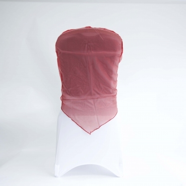 Organza Chair Cap Red