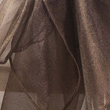 Organza Fabric Chocolate