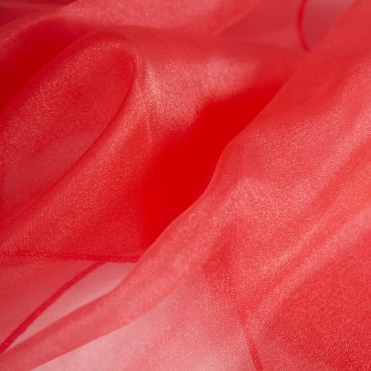 Organza Fabric Red