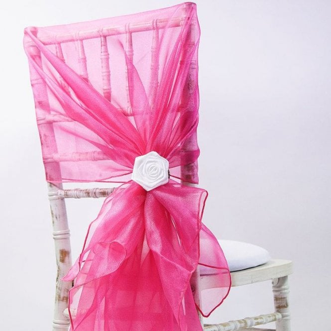 Organza Hood Hot Pink