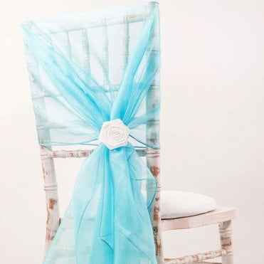 Organza Hood Turquoise