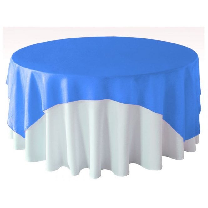 Organza Overlay 90x90 Royal Blue