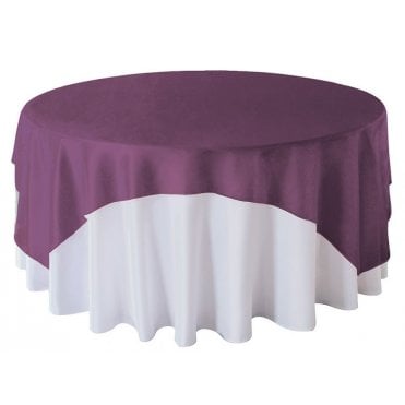 Organza Overlay 90x90 Ultra Plum
