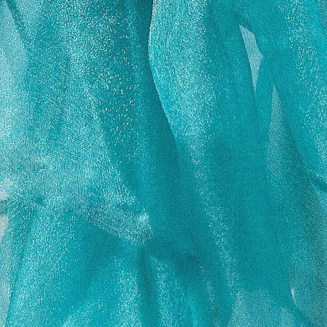 Organza Overlays Clearance 90X90 Teal