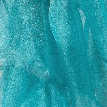 Organza Overlays Clearance 90X90 Teal