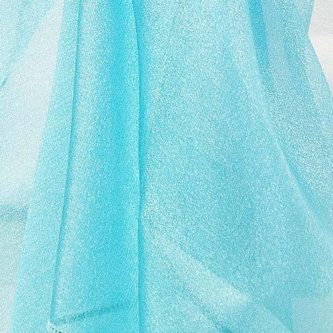 Organza Overlays Clearance 90X90 Turquoise