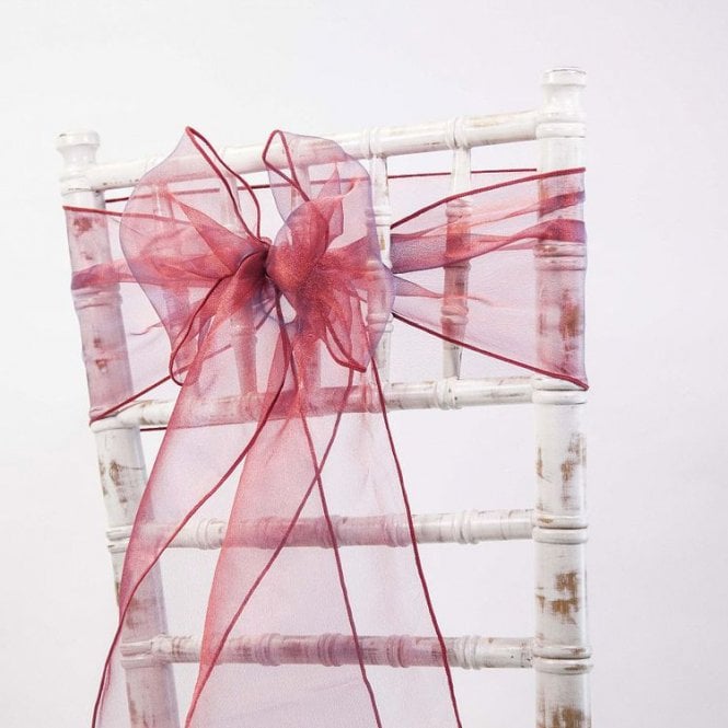 Organza Sash Blue/Red 20 x 275 - Pack of 100