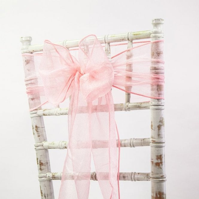 Organza Sash Dusky Pink 20 X 275