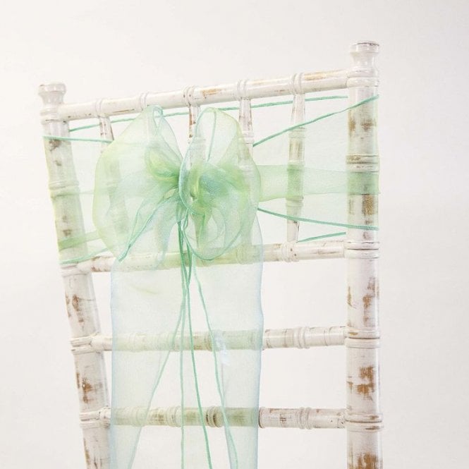 Organza Sash Emerald Yellow 20 x 275 - Pack of 100