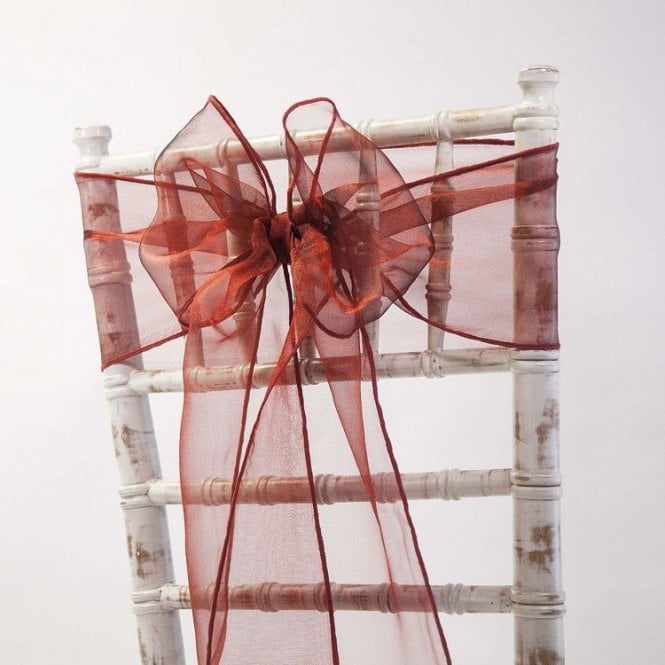 Organza Sash Fino Garnet 20 x 275 - Pack of 100