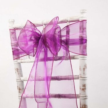 Organza Sash Fuchsia 20 x 275 - Pack of 100