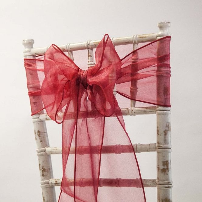 Organza Sash Garnet 20 X 275