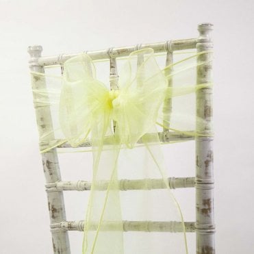 Organza Sash Green Yellow 20 x 275 - Pack of 100