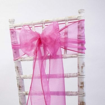 Organza Sash Hot Pink 20 x 275
