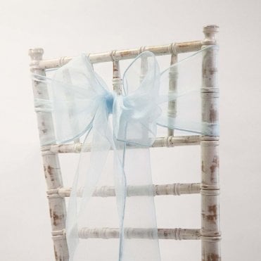 Organza Sash Light Blue 20 X 275