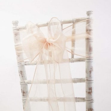 Organza Sash Light Peach 20 x 275 - Pack of 100