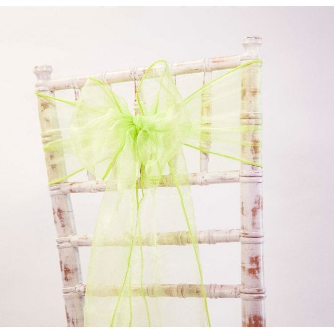 Organza Sash Lime 20 x 275 - Pack of 100