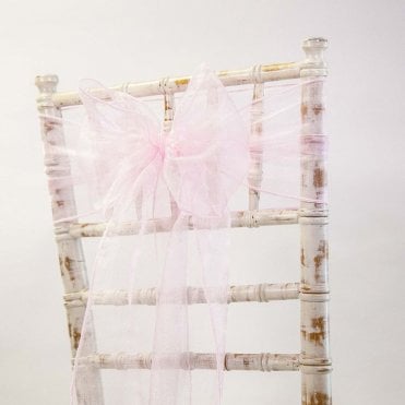 Organza Sash Peppermint Pink 20 X 275