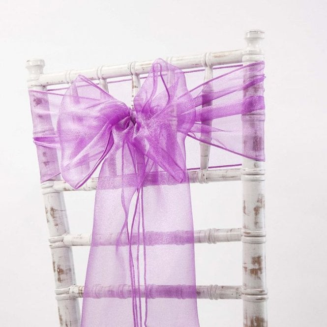 Organza Sash Purple Majesty 20 x 275 - Pack of 100